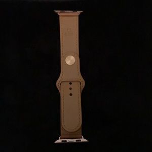 NATURAL LEATHER APPLE WATCH BAND